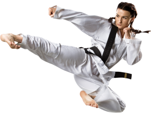 Adult Martial Arts Female Kicking
